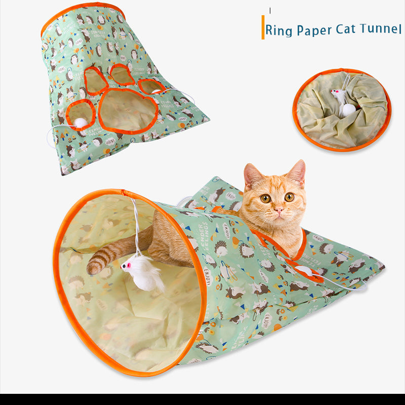 Ring Paper Cat Tunnel